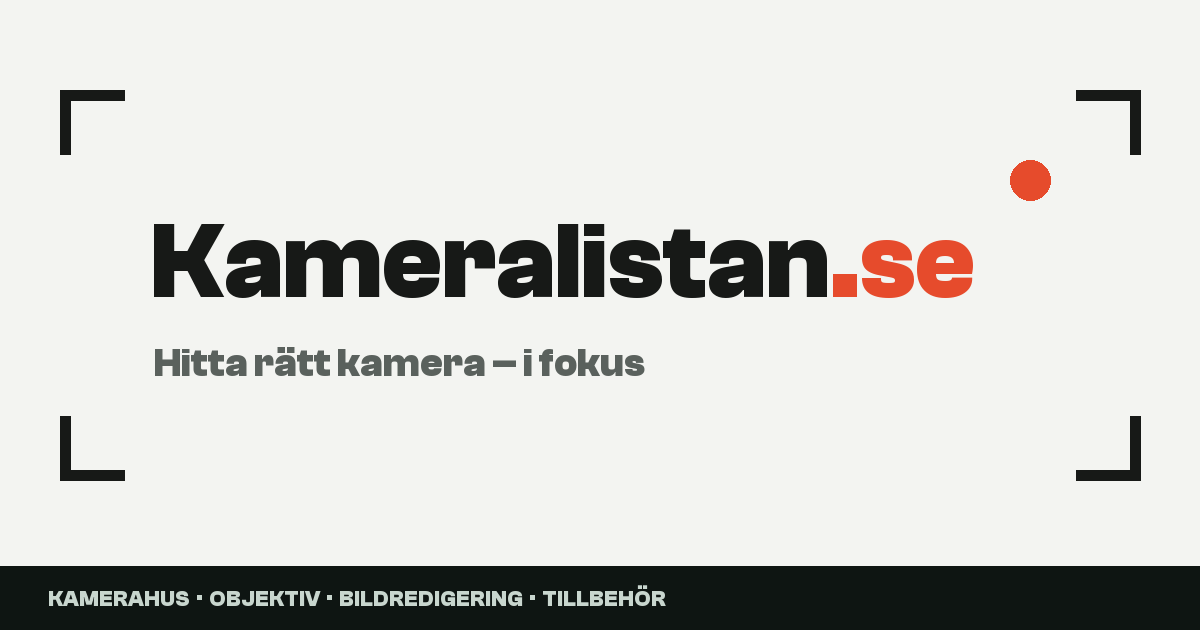 Kameralistan – guider om kameror och foto